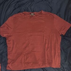 Express Men's Burgundy T-Shirt